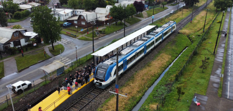 Padre Las Casas cuenta con nuevo servicio ferroviario conectado a Temuco