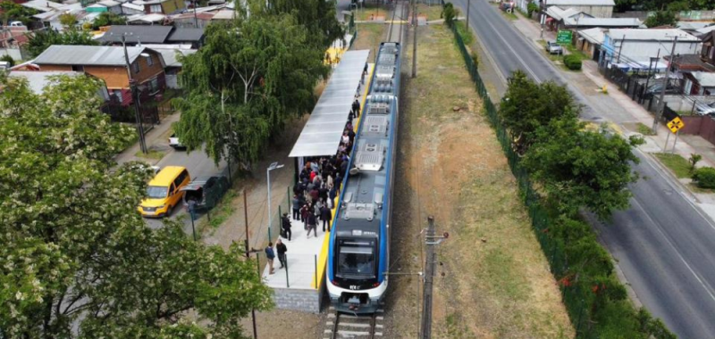 EFE inaugura paradero en Cajón que conecta Vilcún y Temuco en 11 minutos