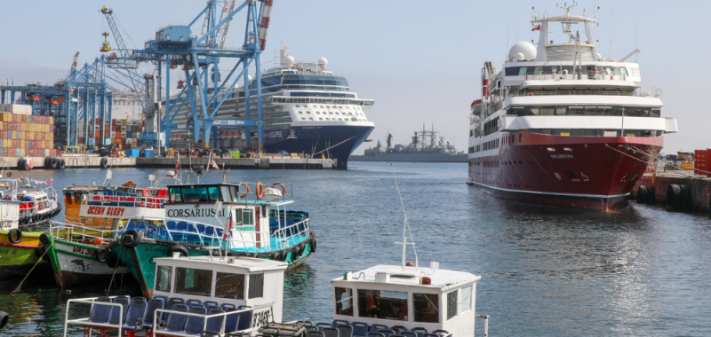 Temporada de cruceros continúa con 16 recaladas en el puerto de Valparaíso en 2024