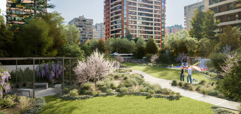 Conoce las últimas tendencias del paisajismo en edificios en Chile