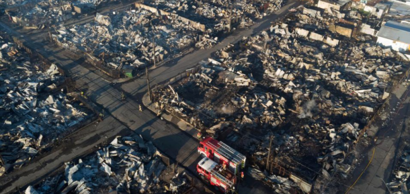 Expertos comentan sobre la reconstrucción de viviendas arrasadas por incendios en la quinta región
