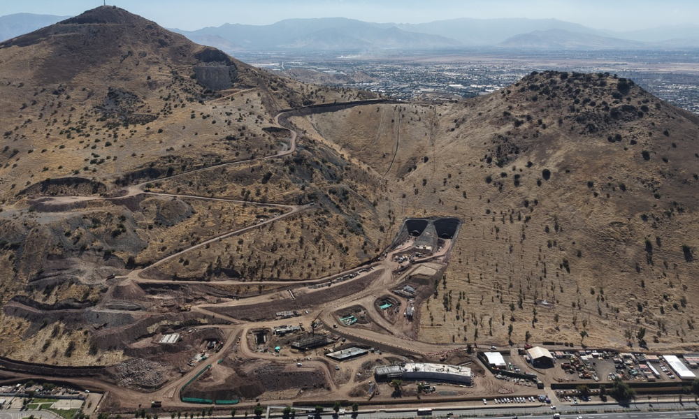 Nuevo túnel en el Nudo Quilicura completa el 20% de sus obras y proyecta su puesta en marcha para 2029