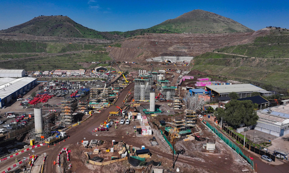 Túnel Lo Ruiz avanza con obras que buscan descongestionar el Nudo Quilicura